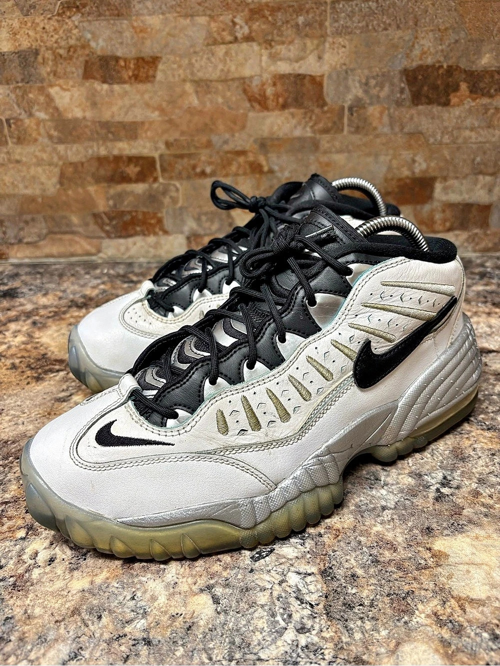 Nike Air Adjust Force White/Metallic Silver/Clear DV7409-100 Women’s Size 9.5 M